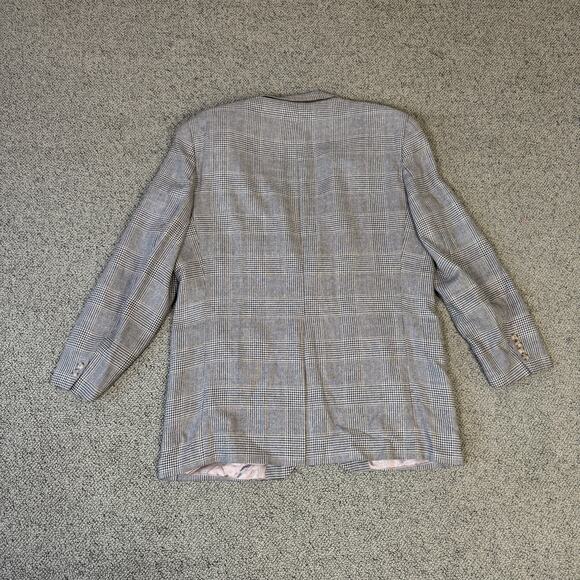 Vintage Marshall Fields Silk Wool Linen Sports Coat Blazer US Men's 44T - Picture 4 of 7